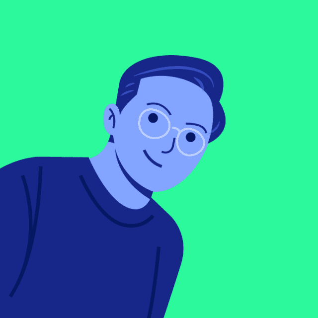 Illustrated portrait of Habib Al-Hakim