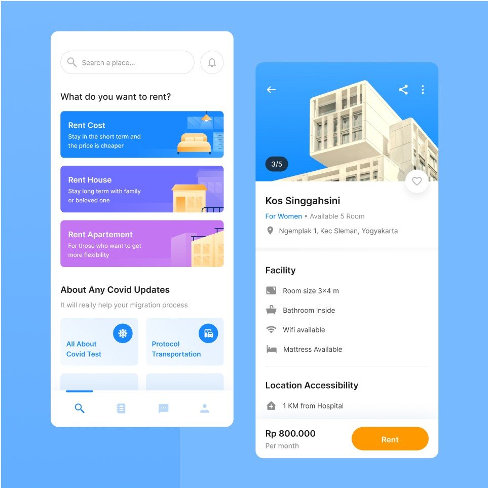 UI and illustration design exploration by Habib Al-Hakim