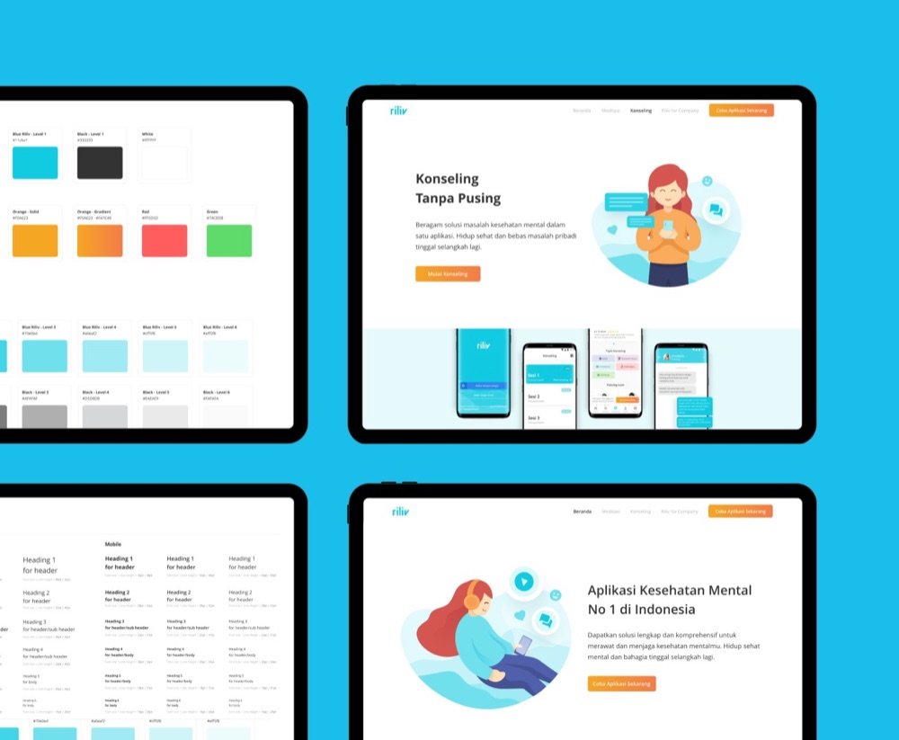 Rebuilding Riliv Website for Optimizing Consistency of Design and Efficiency of project cover