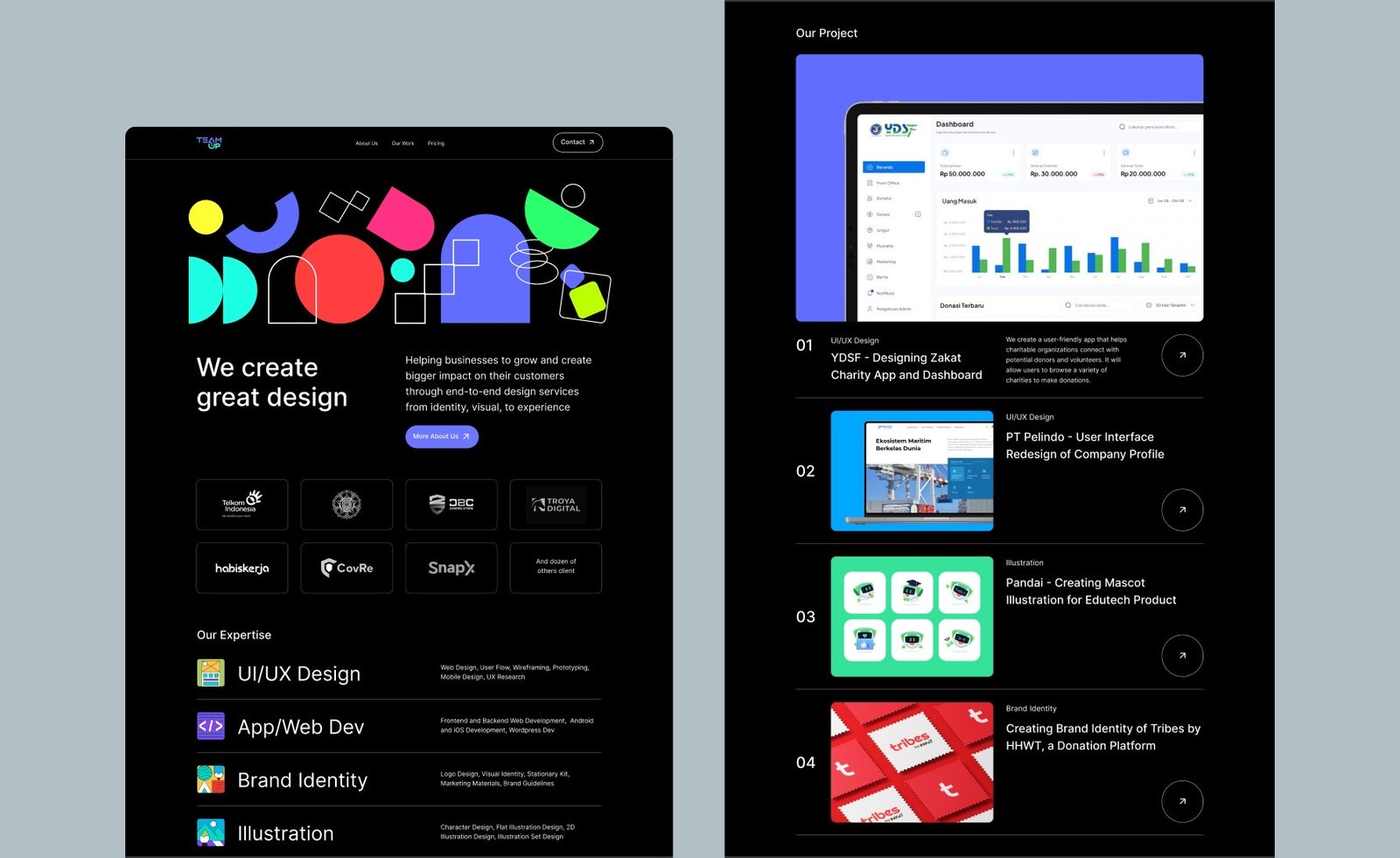TeamUp 3.0 Website cover